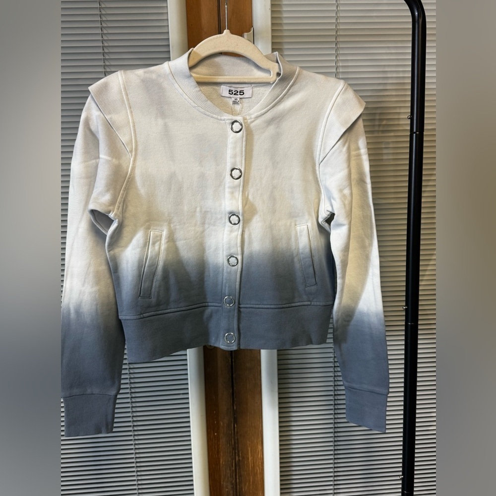 525 America Ombre Cotton Button Front Jacket XS NWT PTP 18 - Picture 2 of 10